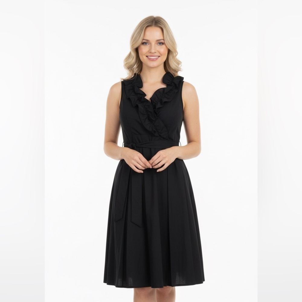 Jessica Howard Black Cocktail Evening Dress Size 4